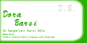 dora barsi business card