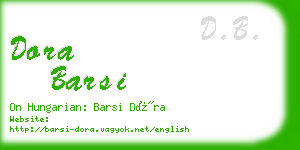 dora barsi business card